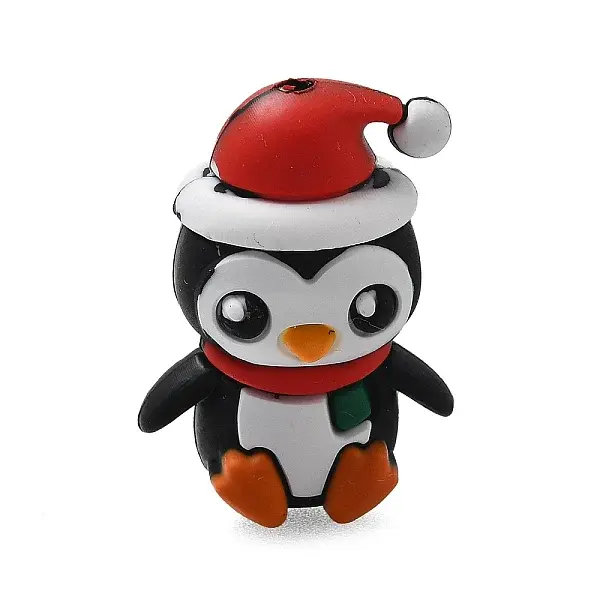 Christmas Theme Silicone Focal Beads