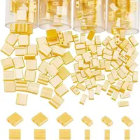 530Pcs 2 Style 2-Hole Glass Seed Beads