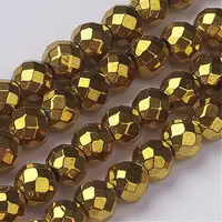 Non-Magnetic Synthetic Hematite Beads Strands