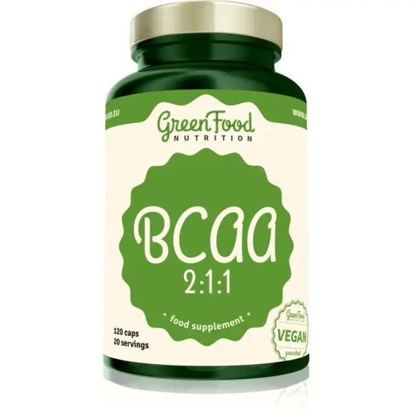 GreenFood Nutrition BCAA 2:1:1 podpora růstu svalů 106 g