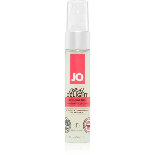 System JO ORAL DELIGHT AROUSAL STRAWBERRY stimulační gel 30 ml