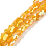 AB Color Plated Glass Beads Strands