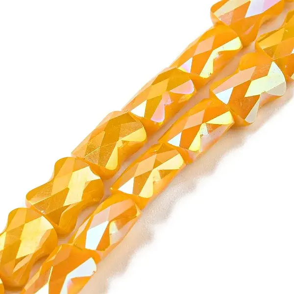 AB Color Plated Glass Beads Strands