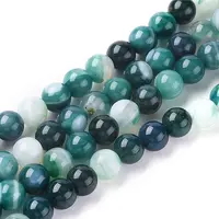 Natural Striped Agate/Banded Agate Beads Strands