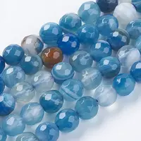 Natural Stripe Agate Beads Strands
