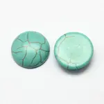 Craft Findings Dyed Synthetic Turquoise Flat Back Dome Cabochons