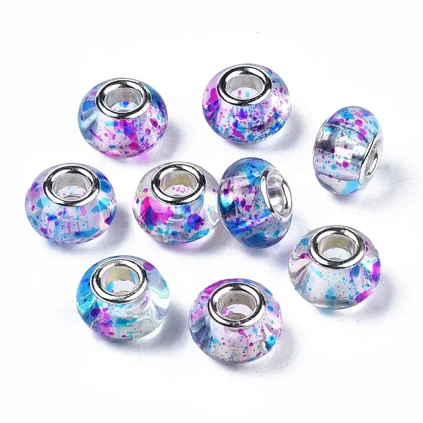 Transparent Resin European Beads