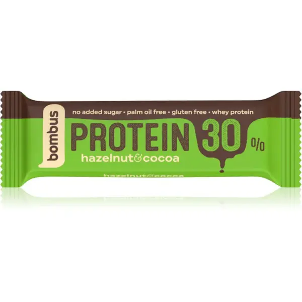 Bombus Protein 30 % proteínová tyčinka príchuť Hazelnut & Cocoa 50 g