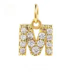 Brass Cubic Zirconia Pendants with Jump Rings