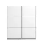 Šatní skříň s posuvnými dveřmi catalina 180-bílá - s rámem