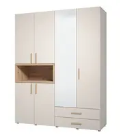 Kombinovaná šatní skříň dorcas - kašmír, dub