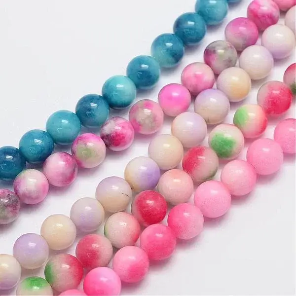 Natural & Dyed Malaysia Jade Bead Strands