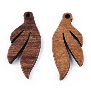 Natural Walnut Wood Pendants