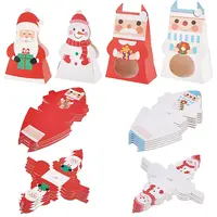 24Pcs 4 Styles Christmas Folding Gift Boxes
