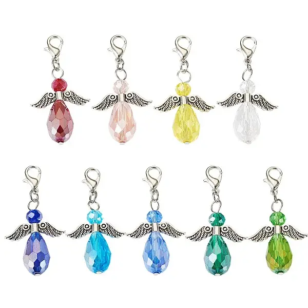 Angel Glass & Alloy Pendant Decoration