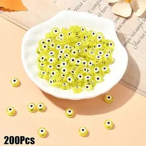 200Pcs Transparent Acrylic Beads