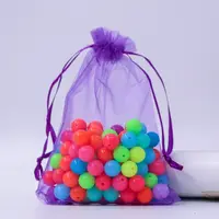 Rectangle Organza Drawstring Bags