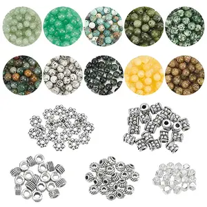 DIY Natural Mixed Gemstone Beads Jewelry Making Finding Kit