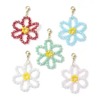 Flower Glass Beads Pendant Decorations