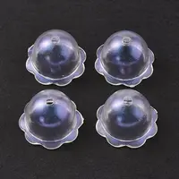 Transparent Acrylic Bead Caps
