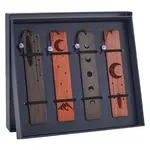 4Pcs 4 Styles Wooden Bookmarks