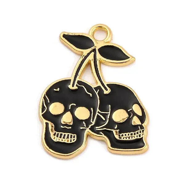 Halloween Theme Alloy Enamel Pendants