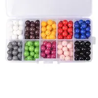 1 Box 10-color Natural Mashan Jade Round Beads