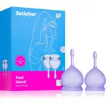 Satisfyer Feel good MENSTRUAL CUP menstruační kalíšek lila 2 ks