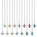 14Pcs 14 Colors Angel Glass Pearl & Alloy Charms Ceiling Fan Pull Chain Extenders