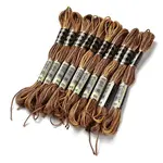 10 Skeins 6-Ply Polyester Embroidery Floss