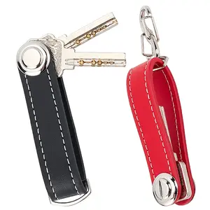 2 Sets 2 Colors PU Leather Keychain