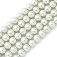 Eco-Friendly Dyed Glass Pearl Round Beads Strands