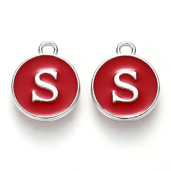 Platinum Plated Alloy Enamel Charms