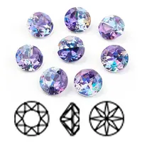Pointed Back & Back Plated K9 Glass Rhinestone Cabochons