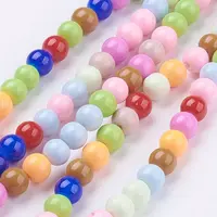 Baking Paint Glass Beads Strands