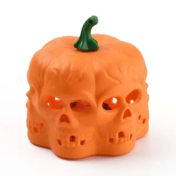 Halloween Resin LED Pumpkin Jack-O'-Lantern Light