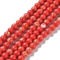 Synthetic Imperial Jasper Beads Strands