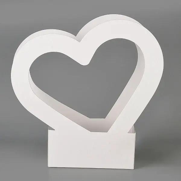 Valentine's Day Heart Shaped Paper Flower Storage Gift Boxes