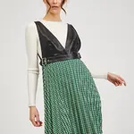 Černo-zelené dámské vzorované šaty ORSAY - Dámské