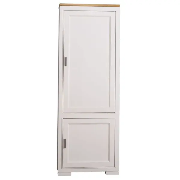 Předsíňová skříň brenna - bílá/hnědá