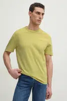 Bavlněné tričko Calvin Klein žlutá barva