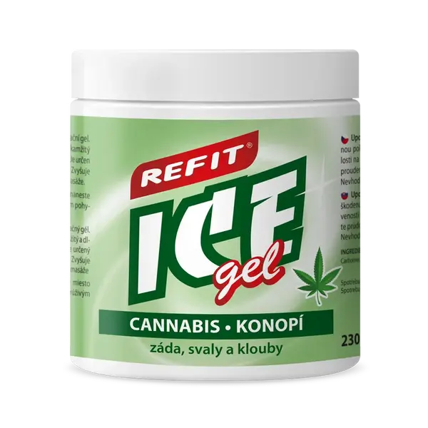 Refit Ice Masážní gel s konopím 230 ml