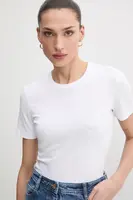 Tričko Just Cavalli bílá barva, 78PAHE11 CJ112