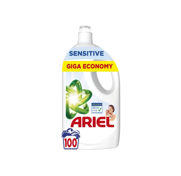 Ariel Sensitive prací gel 4,5 l 100 praní