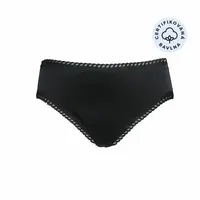ecodis Menstruační kalhotky Panty na střední menstruaci - černé