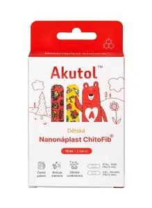 Akutol Nanonáplast ChitoFib® dětské balení 15 ks
