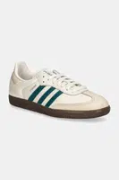 Kožené tenisky adidas Originals Samba OG W béžová barva, IG1963