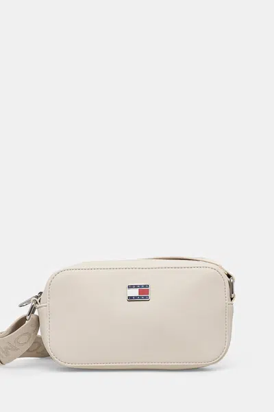 Kabelka Tommy Jeans béžová barva, AW0AW16961