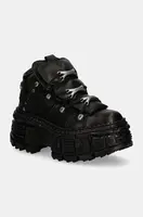 Kožené tenisky New Rock CRUST NEGRO + TANK CASCO NEGRO