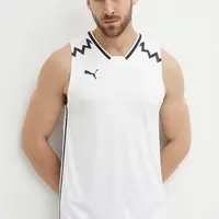 Tréninkové tričko Puma Hoops Team Game bílá barva, 676628